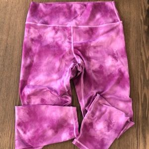 Pink tie dye spiritual gangster leggings